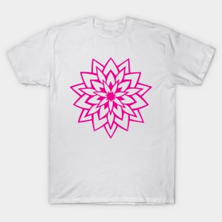 SYM - FLOWER DESIGN #1 VARIATION # 3(magenta) T-Shirt